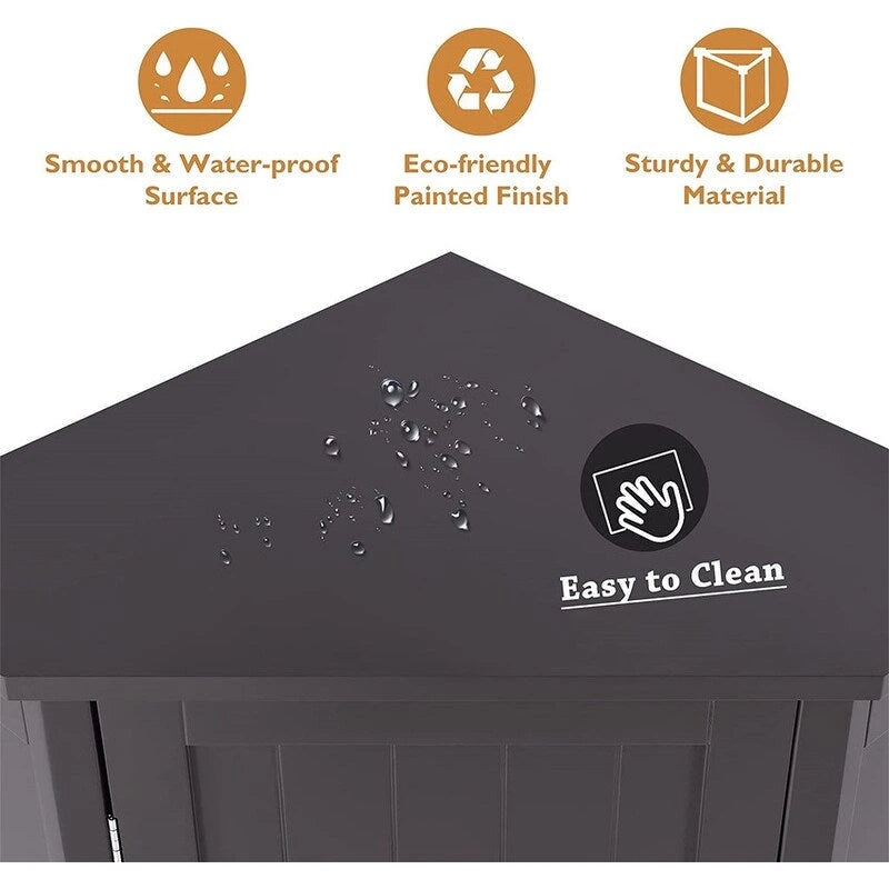 Bathroom Storage Cabinet with Adjustable Shelves,Free Standing Corner Cabinet with Single Door,Freestanding Floor Cabinet