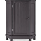 Bathroom Storage Cabinet with Adjustable Shelves,Free Standing Corner Cabinet with Single Door,Freestanding Floor Cabinet
