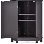 Bathroom Storage Cabinet with Adjustable Shelves,Free Standing Corner Cabinet with Single Door,Freestanding Floor Cabinet