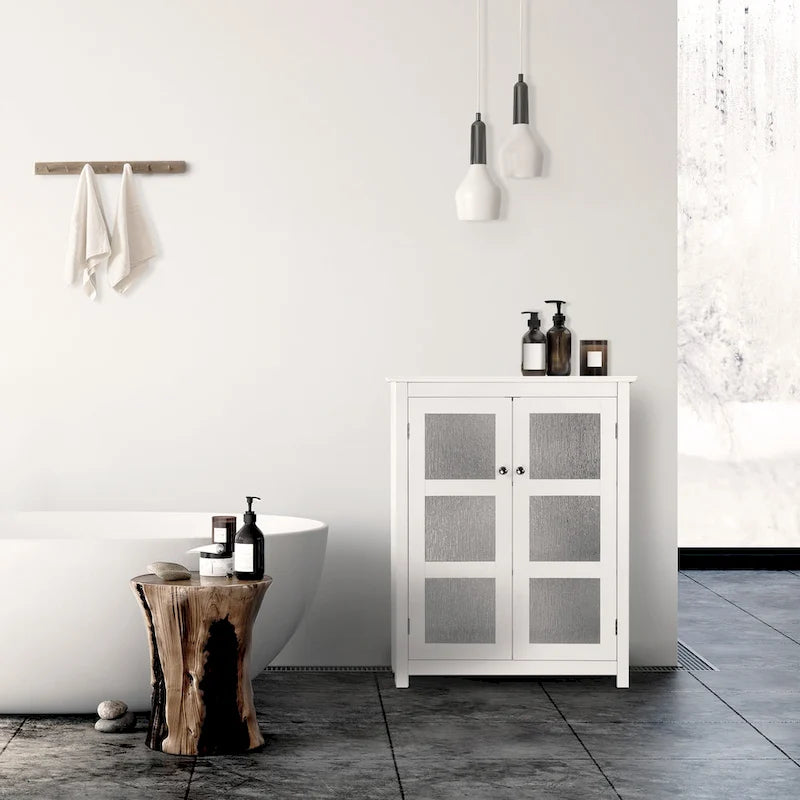 Teamson Home Conner Two-Door Floor Storage Accent Cabinet