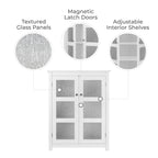 Teamson Home Conner Two-Door Floor Storage Accent Cabinet