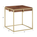 Cooke Square Table with Metal Base by iNSPIRE Q Modern