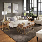 Cooke Square Table with Metal Base by iNSPIRE Q Modern