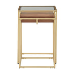 Cooke Square Table with Metal Base by iNSPIRE Q Modern