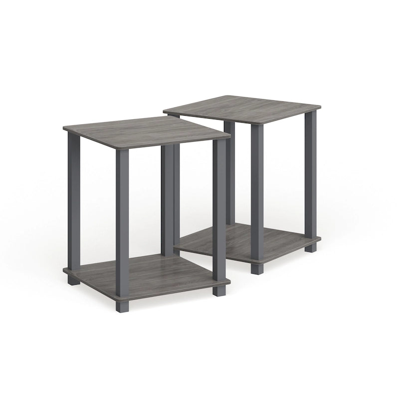 Porch & Den Rutherford Simplistic Square End Tables (Set of 2)