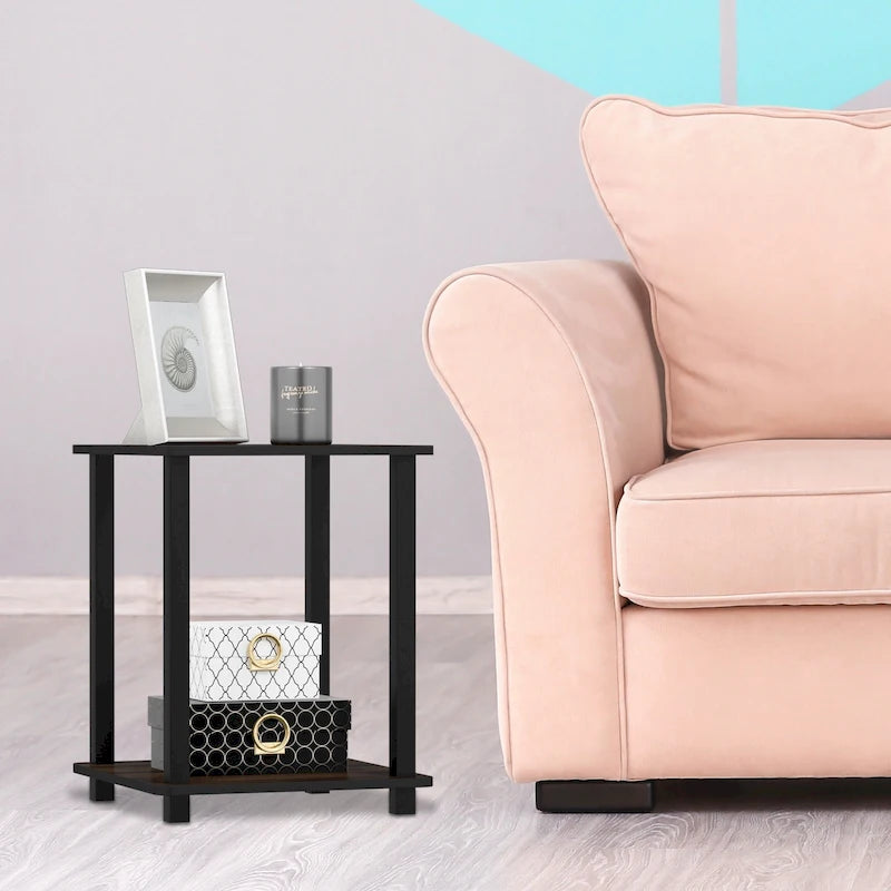 Porch & Den Rutherford Simplistic Square End Tables (Set of 2)