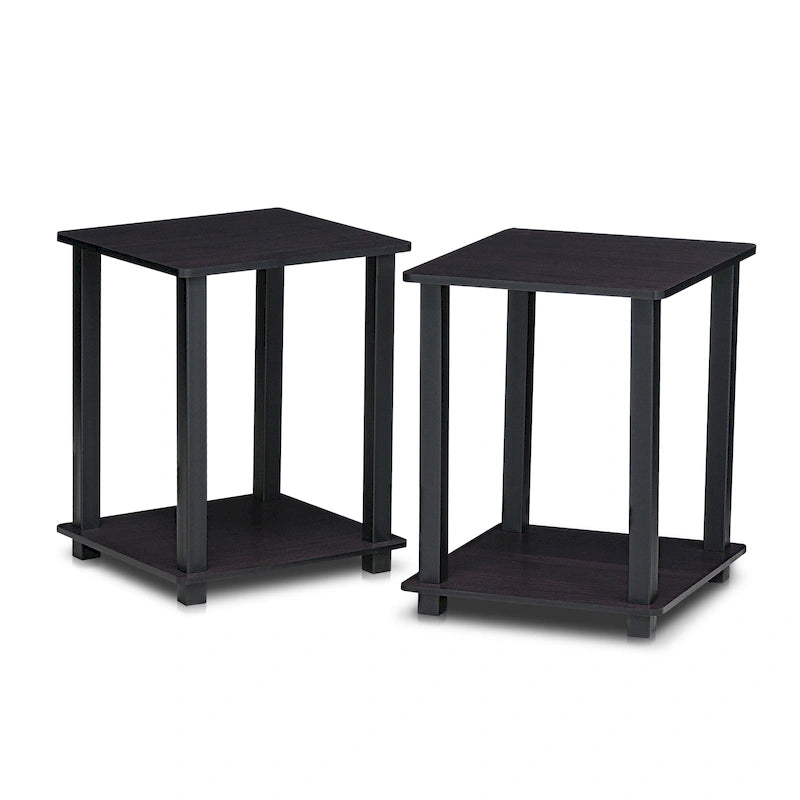 Porch & Den Rutherford Simplistic Square End Tables (Set of 2)