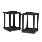 Porch & Den Rutherford Simplistic Square End Tables (Set of 2)