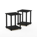 Porch & Den Rutherford Simplistic Square End Tables (Set of 2)