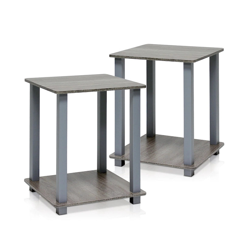 Porch & Den Rutherford Simplistic Square End Tables (Set of 2)