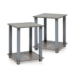 Porch & Den Rutherford Simplistic Square End Tables (Set of 2)