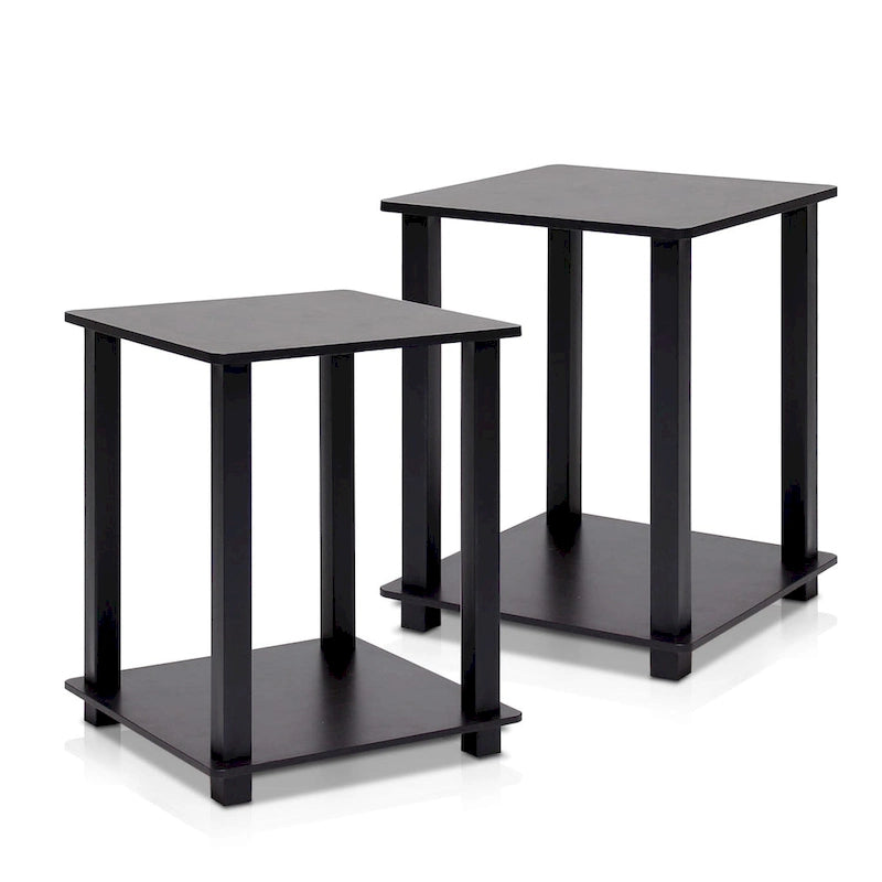 Porch & Den Rutherford Simplistic Square End Tables (Set of 2)