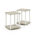 Porch & Den Rutherford Simplistic Square End Tables (Set of 2)