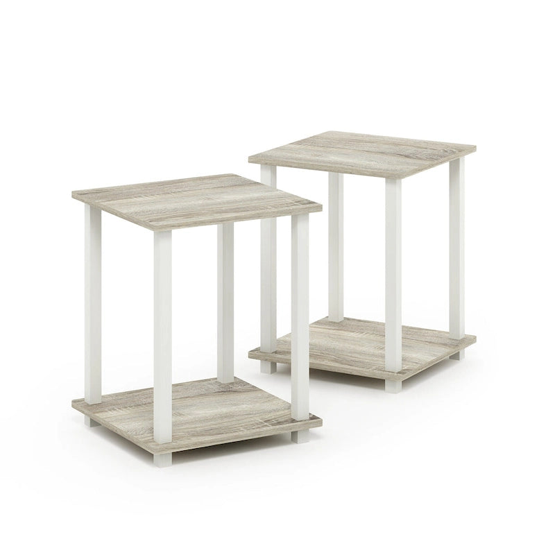 Porch & Den Rutherford Simplistic Square End Tables (Set of 2)