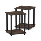 Porch & Den Rutherford Simplistic Square End Tables (Set of 2)