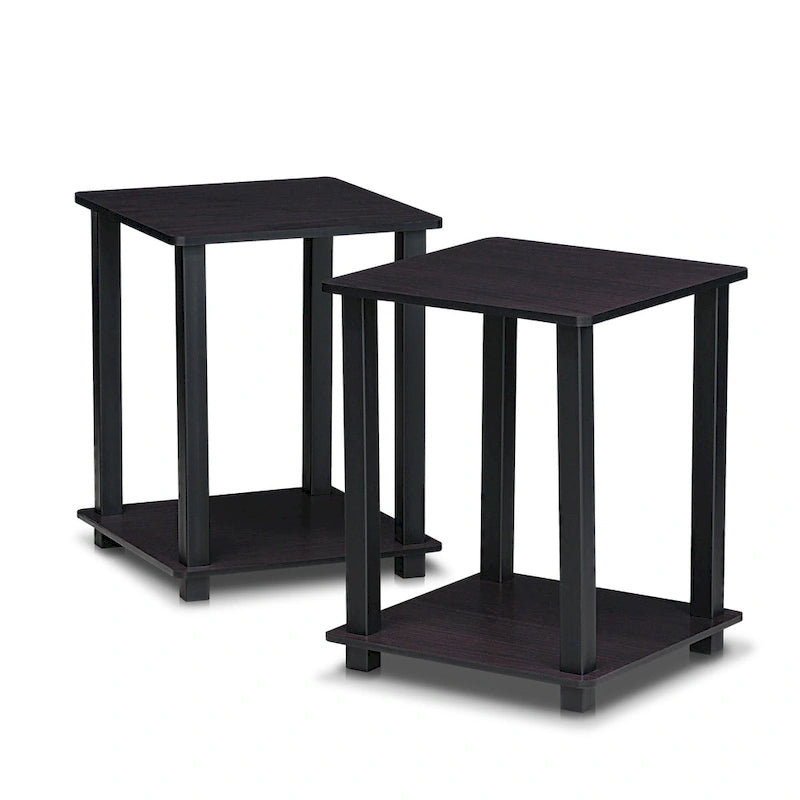 Porch & Den Rutherford Simplistic Square End Tables (Set of 2)