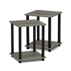 Porch & Den Rutherford Simplistic Square End Tables (Set of 2)