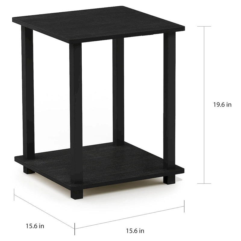 Porch & Den Rutherford Simplistic Square End Tables (Set of 2)