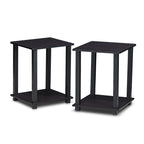 Porch & Den Rutherford Simplistic Square End Tables (Set of 2)