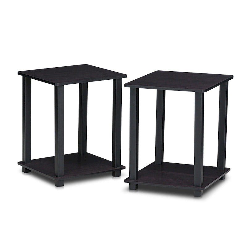 Porch & Den Rutherford Simplistic Square End Tables (Set of 2)
