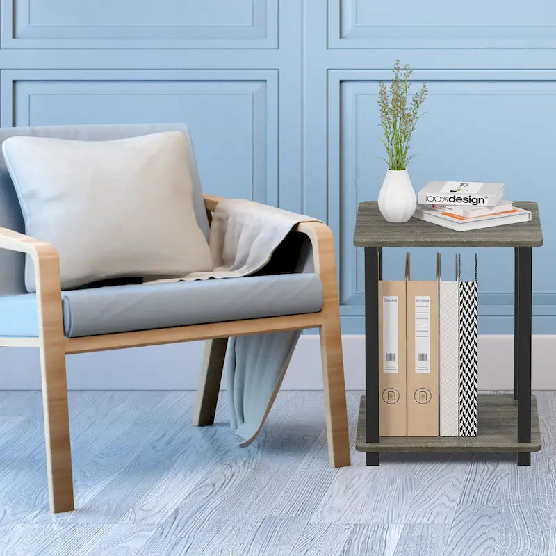 Porch & Den Rutherford Simplistic Square End Tables (Set of 2)