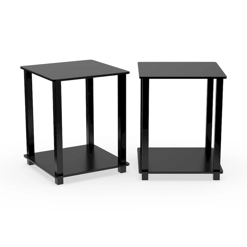 Porch & Den Rutherford Simplistic Square End Tables (Set of 2)