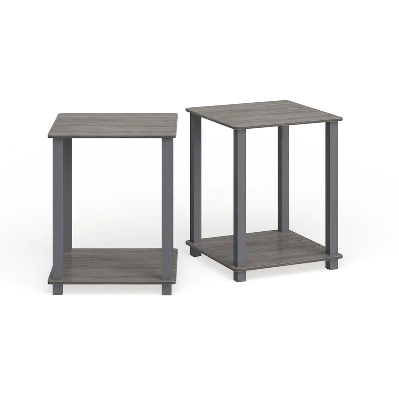 Porch & Den Rutherford Simplistic Square End Tables (Set of 2)