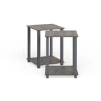 Porch & Den Rutherford Simplistic Square End Tables (Set of 2)