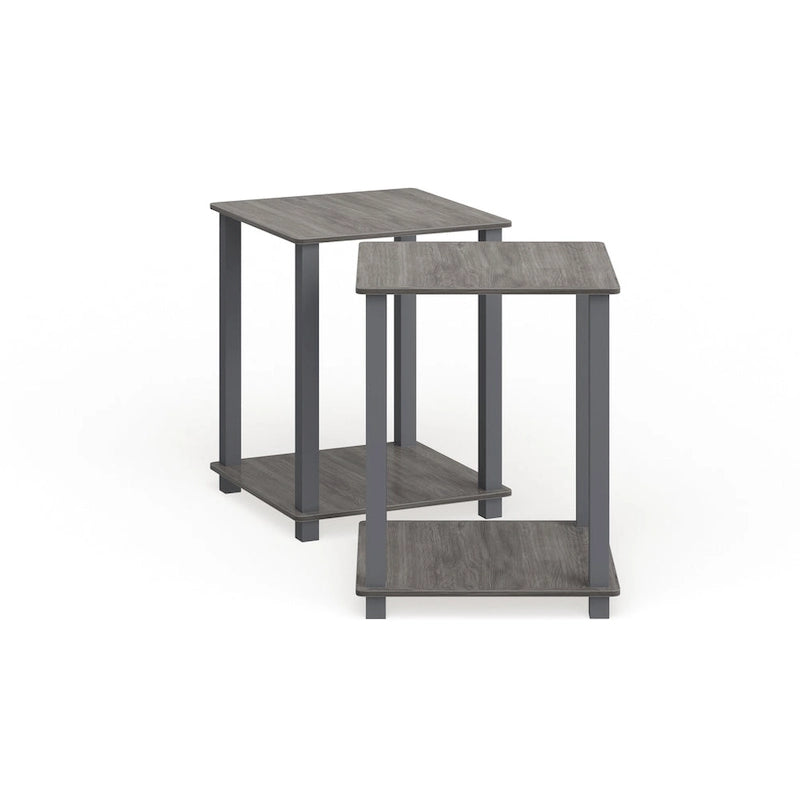 Porch & Den Rutherford Simplistic Square End Tables (Set of 2)