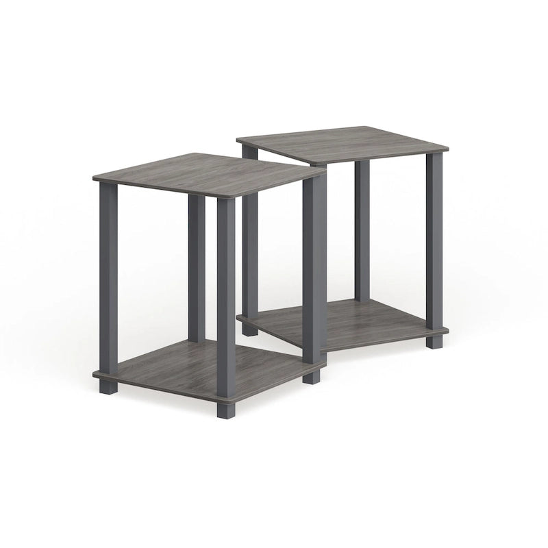 Porch & Den Rutherford Simplistic Square End Tables (Set of 2)