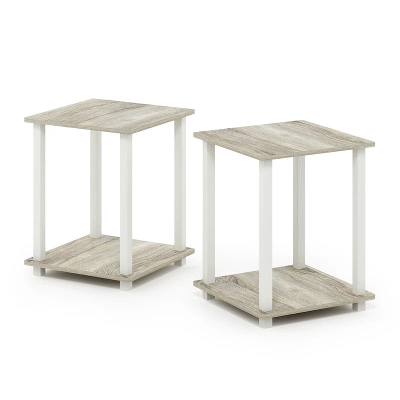 Porch & Den Rutherford Simplistic Square End Tables (Set of 2)