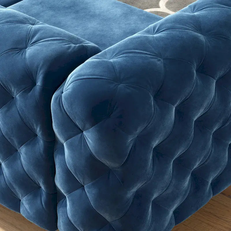 Corvus Aosta Tufted Velvet Chesterfield Sofa
