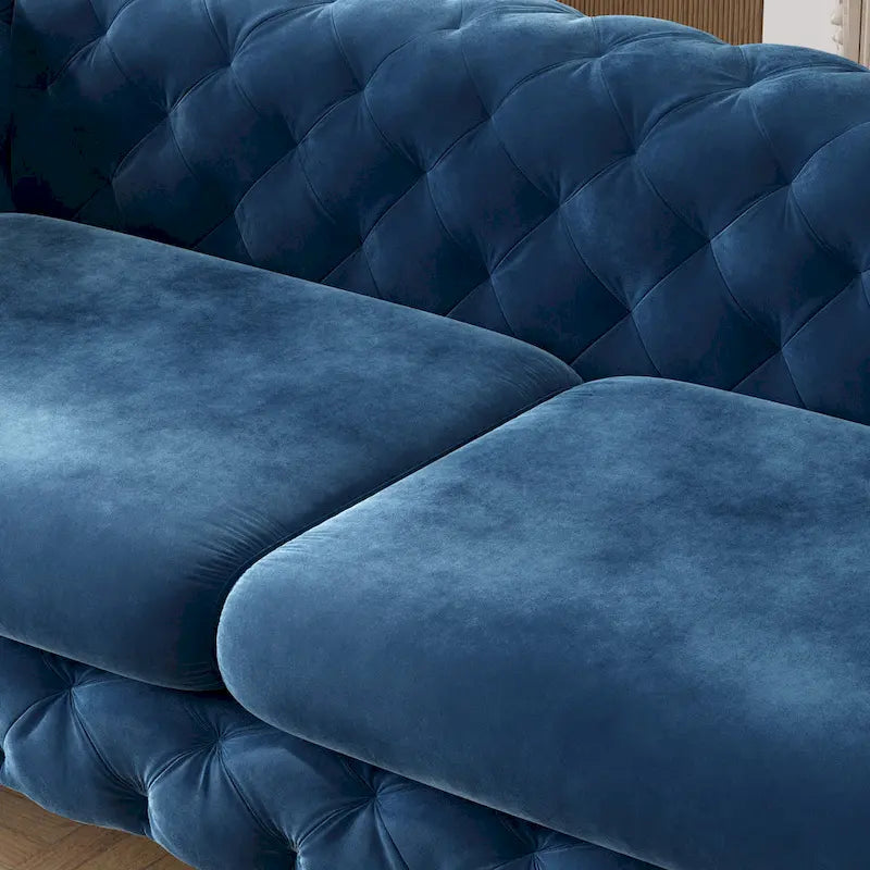 Corvus Aosta Tufted Velvet Chesterfield Sofa