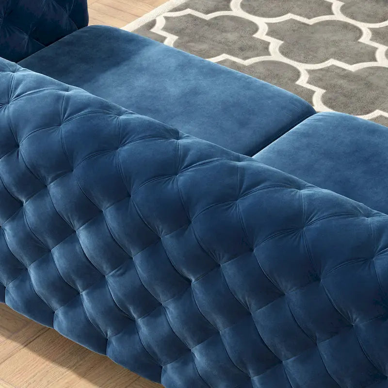 Corvus Aosta Tufted Velvet Chesterfield Sofa