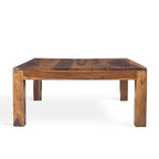 Handmade Cube Low Square Coffee Table (India) - 15.75 x 35.5 x 35.5