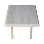 Unfinished Solid Parawood Sofa Server Table