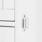 Single Door Bathroom Storage Cabinet with 4 Drawers White