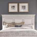 The Gray Barn Abbey Park Weathered Brown & Antique White King Panel Headboard