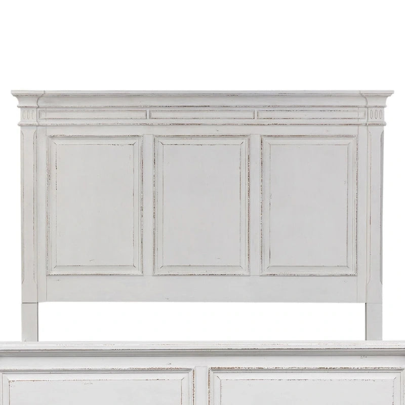 The Gray Barn Abbey Park Weathered Brown & Antique White King Panel Headboard