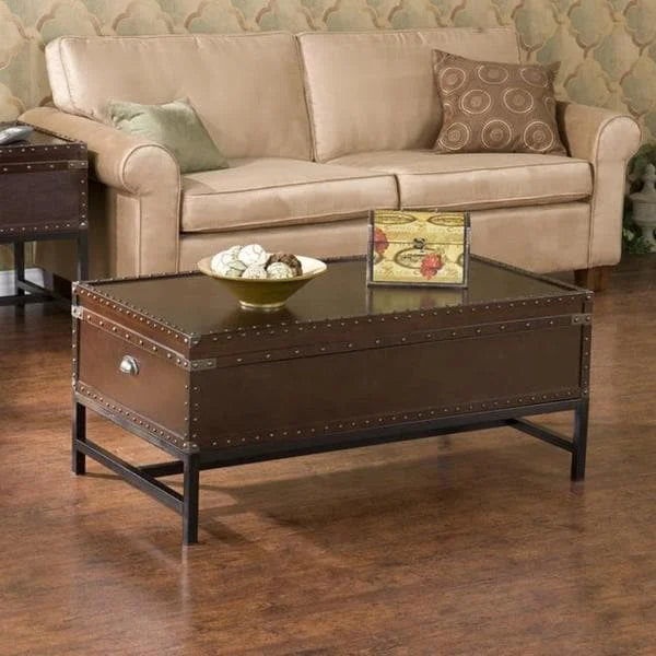 SEI Furniture Azul Espresso Storage Coffee Table