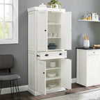 Crosley Seaside Distressed White Kitchen Pantry