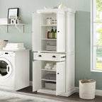 Crosley Seaside Distressed White Kitchen Pantry