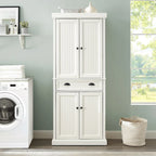 Crosley Seaside Distressed White Kitchen Pantry