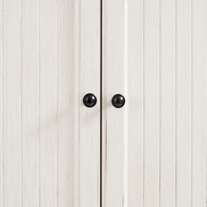 Crosley Seaside Distressed White Kitchen Pantry