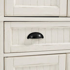 Crosley Seaside Distressed White Kitchen Pantry