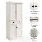 Crosley Seaside Distressed White Kitchen Pantry