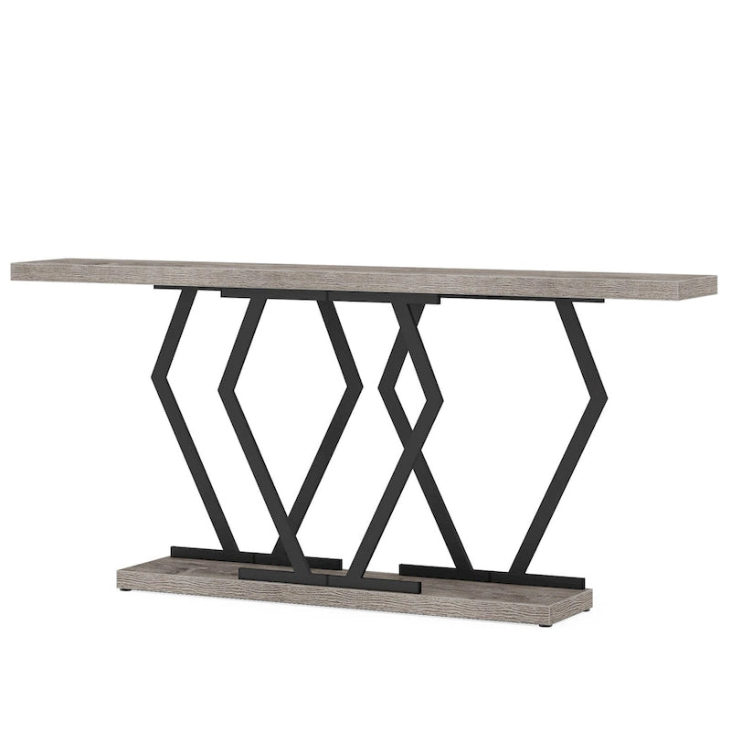70.9 Inch Long Sofa Console Table for Entryway,Modern Hallway Accent Tables with Stylish Metal Legs