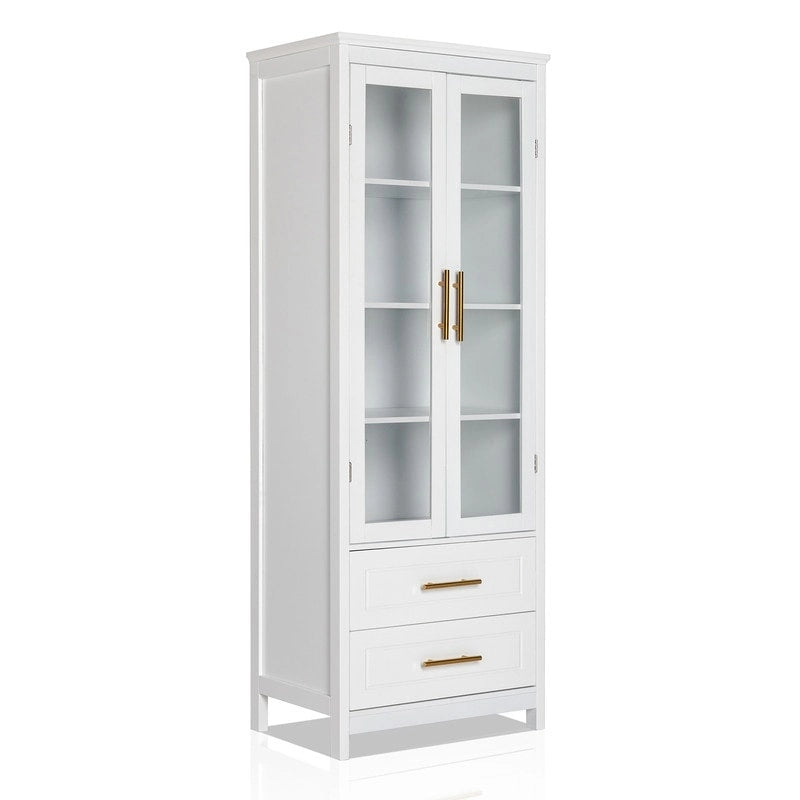 White MDF Bathroom Cabinet