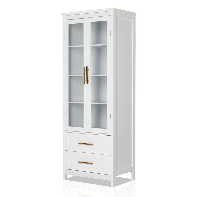 White MDF Bathroom Cabinet