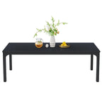 78.74 Inches Industrial Rectangular Dining Table with Heavy-Duty Metal Legs (Only Table)